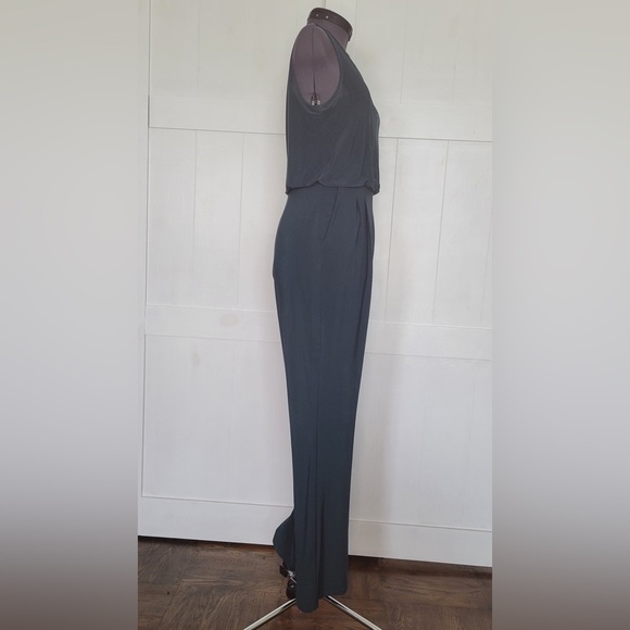Lauren Ralph Lauren | Woodland Green Wide-Leg Jumpsuit - 4 Petite - Picture 4 of 10